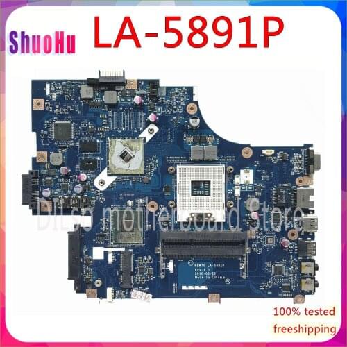 KEFU LA-5892P For Acer 5741 5741G 5742 5742G LA-5891P Motherboard MBR5402001 HM55 Test Work 100% Original DDR3 HM76 Inspiron