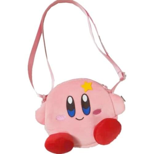 Kirby Girl kawaii soft plush messenger bag toys wallet cartoon star handbag plush toy birthday gift