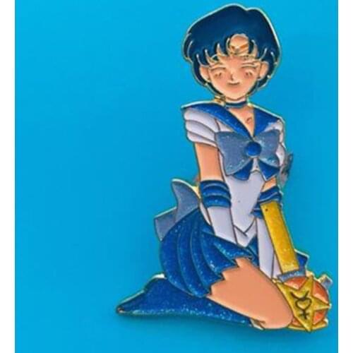 Classic Cartoon Mercury Brooch Pins Enamel Metal Badges Lapel Pin Brooches Jackets Fashion Jewelry Accessories