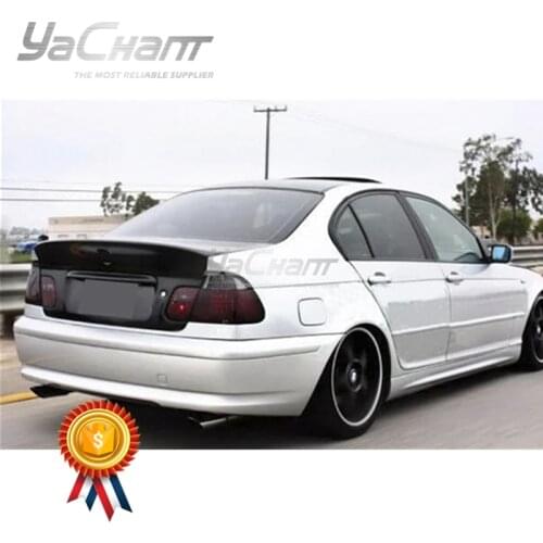 FRP Fiber Glass Rear Trunk Lid Wing Fit For 1998-2005 E46 3 Series 4D Sedan & M3 CSL Style Trunk Spoiler Wing