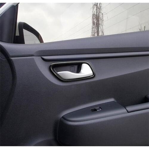 For Kia K2 Rio 4 X-line 2017 2018 2019 Stainless Steel Inner Interior Inside Door Handle Covers Frame Trim Interior Accessories