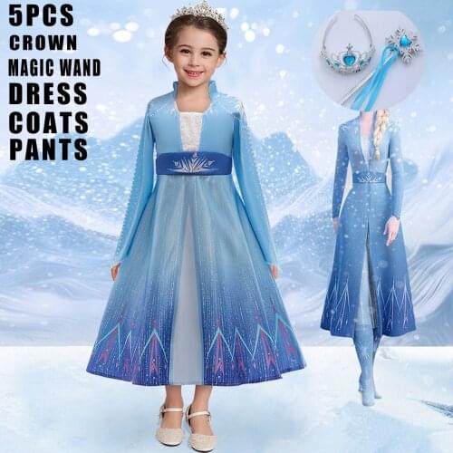 Fancy Wedding Girls Dress Children Role-Play Costume Princess Girls Ball Gown Party Christmas Dress Cosplay Dresses 2 6 8 10 12Y
