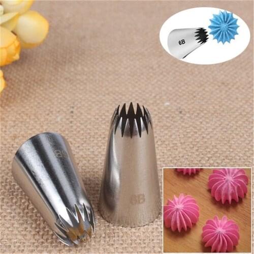 Stainless Steel Nozzle Cake Decorating Tips Writing Tube Icing Nozzle Baking & Pastry Tools Cupcake Baking Tools 6B