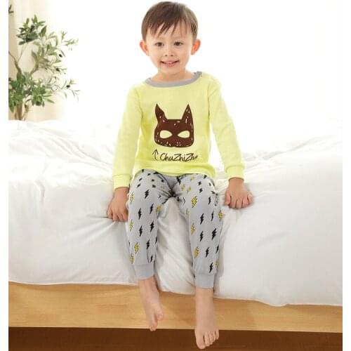 Pajamas Children Underwear Warm Thermal Clothing Sets Boys Underpants Infant Long Jeans Pants Kids Baby Sleepwear Girls Clothes