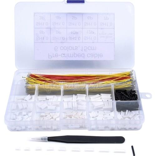 Pre-Crimped Cables and SH1.0 Connectors for SP Racing F3 Omnibus F4 Pro F7 RC Racing Drone Silicone 15cm Wire