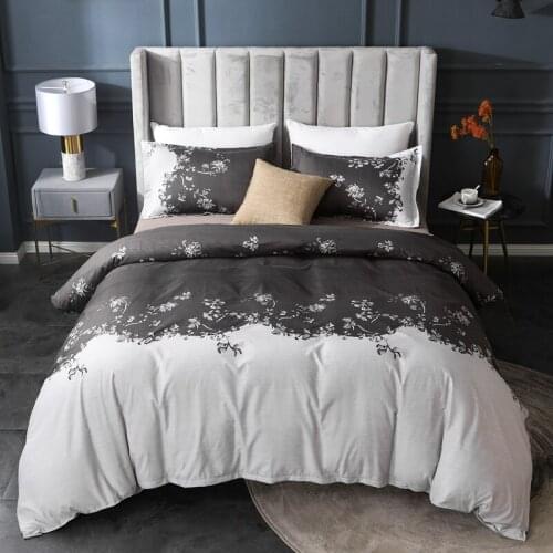 Simple Patchwork Floral Duvet Cover Set Single Double Queen King Bedding Sets Pillowcase Quilt Covers Bedclothes (Not Bed Sheet)