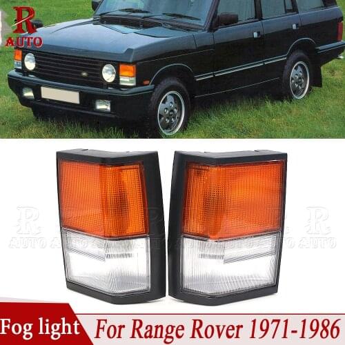 R-Auto Left Right Car Front Bumper Side Corner Light Fog Corner Lamp Car Styling For Range Rover 1971 1972 1973-1986 PRC8949