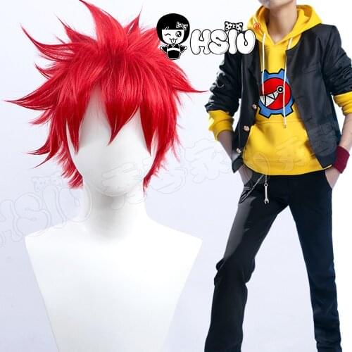 REKI Cosplay Wig clothing Anime SK8 the Infinity cosplay Full outfit「HSIU 」Skateboard Outfit clothing reki Yellow hoody