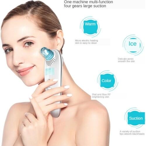Blue light ice pack blackheads shrink pores strong suction microelectronics color light acne lifting skinclean beauty instrument