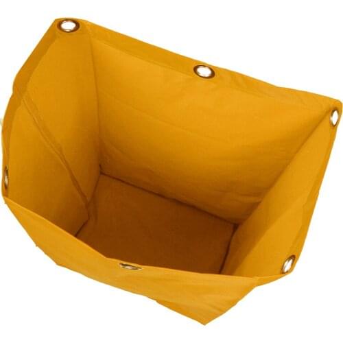 Janitorial Cart Bag 40x28x69cm Housekeeping Cart Replacement Bag Yellow