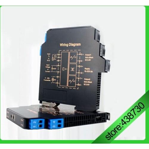 Ultra-thin signal isolation transmitter current, voltage transmitter multi-input, multi-output 4-20MA, 0-5V, 0-10V, power supply