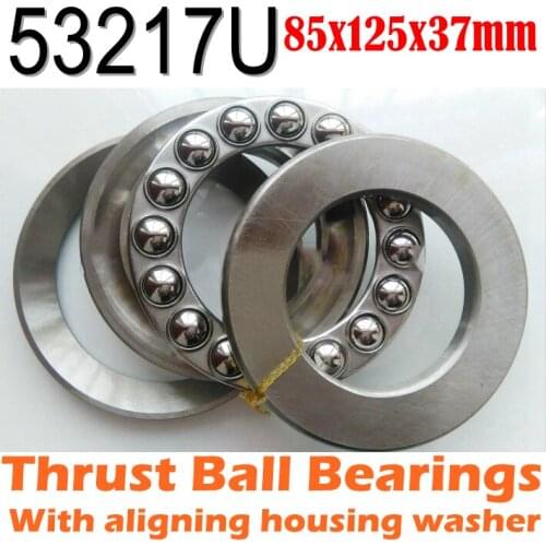 85x125x37 mm Thrust Ball Bearings 53217U Axial 53217M 18217 Plane With aligning housing washer 85*125*37 Free shipping Wholesale