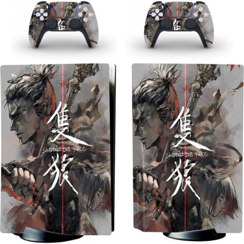 A Wolf PS5 Standard Disc Edition Skin Sticker Decal Cover for PlayStation 5 Console & Controller PS5 Skin Sticker Vinyl