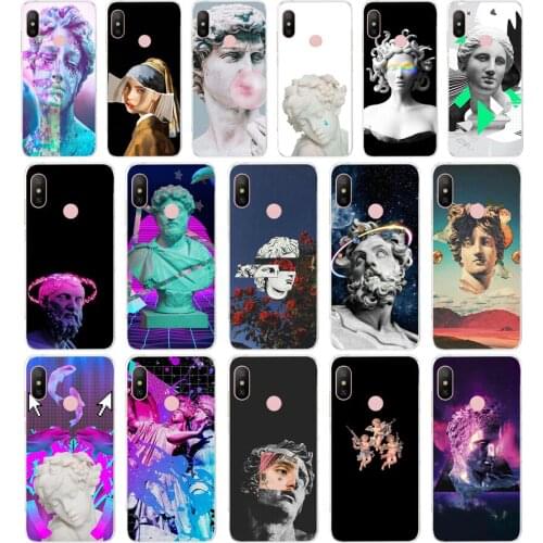 11Alternative statue art Popular gift Soft Silicone Tpu Cover phone Case for Xiaomi Redmi 6 8 8a Note 8 Pro 8t case