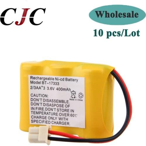 10PCS 3.6V 400mAh Ni-CD Rechargeable Cordless Home Phone Battery for Vtech BT-17333 BT17333 BT-163345 BT27333