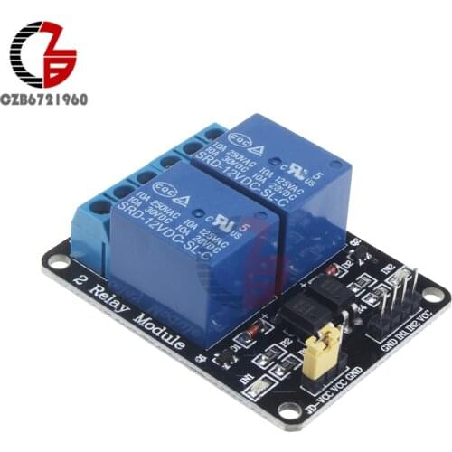 12V 2 Channel Relay Module Shiled Relay Expansion Board Low Level Trigger For Arduino ARM PIC AVR DSP Electronic