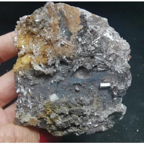 176.2gNatural rare popcorn fluoride aluminum anhydrite crystal crystal healing energy stone decorative QUARTZ GEM
