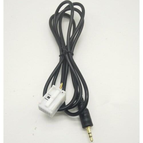 3.5mm macho to audio Cable adapter for Peugeot 307 308 407 408 507 for Citroen C2 C5 Sega TRIUMPH with VDO RD4 CD