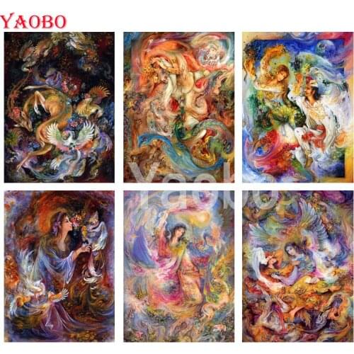 DIY 5D Diamond Painting Full Square/Round Fantasy Abstract Angel Embroidery Rhinestone Cross Stitch Kits Mosaic for Home Decor