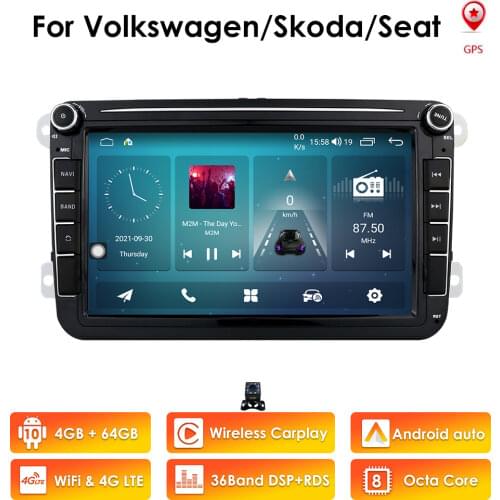 Android 10 Car DVD for VW Volkswagen SKODA GOLF 5 Golf 6 POLO PASSAT B7 T5 CC JETTA TIGUAN car gps stereo navigation player dab