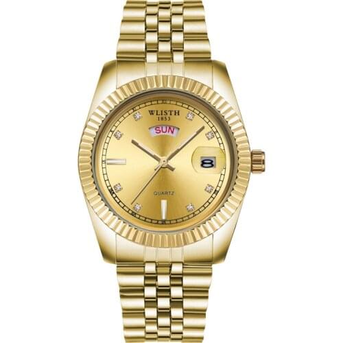 Ever Move Mens Gold Watch