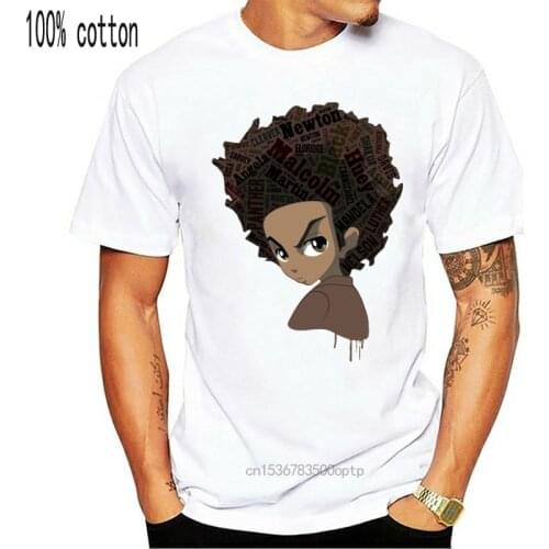 Huey Freeman - Black Power T Shirt Heroes tshirt heroes riley huey boondocks marcus garvey huey freeman african africa black