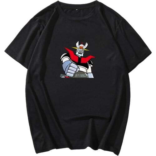 Mazinger Z Robot T Shirt For Man New Short Sleeve Anime O-neck Tee Shirt High Street Vaporwave Fashion Mens Clothes shirt
