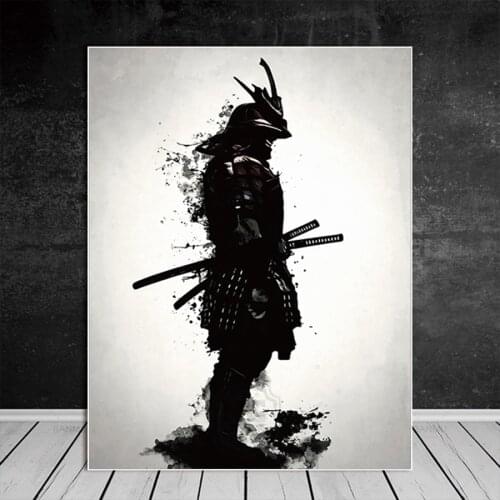 Japanese Samurai Canvas Oil Painting Modern Wall Art Pictures Canvas Print For Living Room HD Home Decoration Posters And Prints