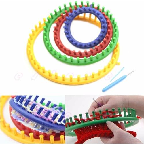 Round Circle Hat Classical Knitter Knifty Knitting Knit Loom Kit 14cm 19cm 24cm O11 Dropship