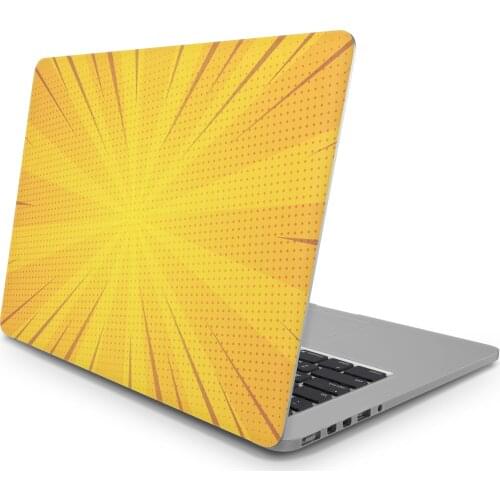 Sticker Master yellow comic universal laptop skin for 13 14 15 15.6 16 17 19 "inc notebook decal for mac,dell,acer,hp,toshiba,asus