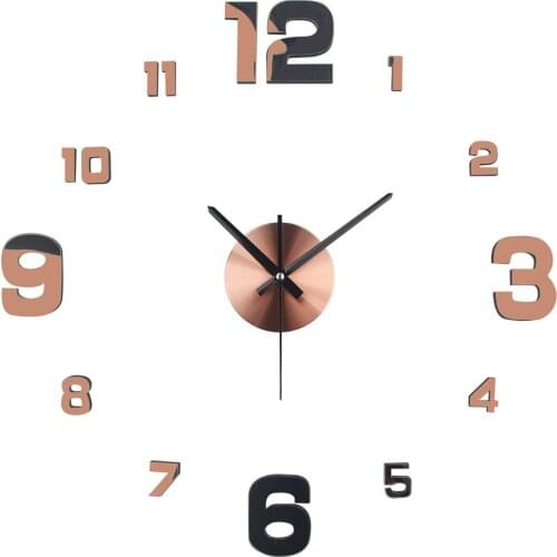 Diy 3D Wall Clocks Wall Stickers 2019 New Modern Design Clock Meeting Room Wall Clock Home Decor Horloge Murale