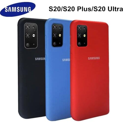 S20 Case Original Samsung Galaxy S20 Plus/S20 UItra Silky Silicone Cover High Quality Soft-Touch Back Protective Shell S 20