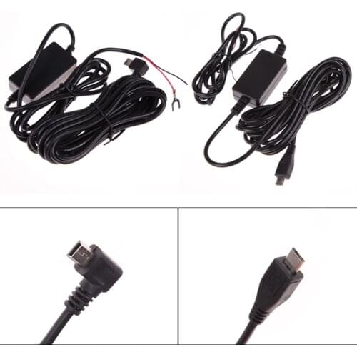 DC 12V to 5V Inverter Converter Micro/Mini USB Hardwire Dash Cam Hard Wire Kit for Car Vehicle DVR Camera Vedio Recorder 1500mA