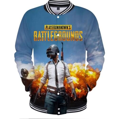 PUBG PLAYERUNKNOWNS BATTLEGROUNDS baseball clothing fashion uniform coat streetwear Hoodies harajuku Sweatshirt bomber Jacket