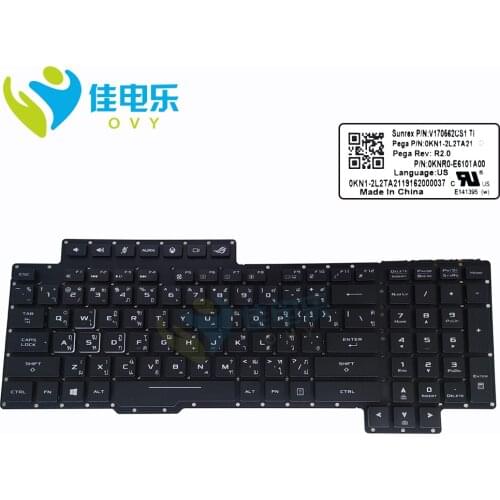TI Thai Thailand replacement keyboards for Asus ROG G703VI XH74K XH78K G703 XS98K keyboard RGB colorful backlight 0KNR0 E610TA00