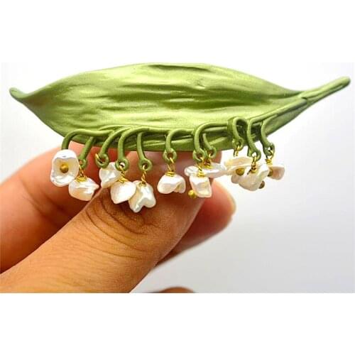 YDGY Factory Wholesale price Vintage brooch jewelry Lapis lazuli blueberry Calla lily lilac lavenderm Cranberry Alloy fashion b