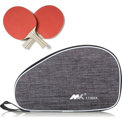 Waterproof Portable Table Tennis Racket Case Bag For 2 Ping Pong Paddle Bat Table Tennis Equipment Accessories
