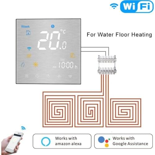 WiFi Smart Thermostat Programmable Temperature Controller for Water Heating Life Tuya APP Works with Alexa Google Home