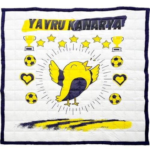 Yellow Navy Blue Elite Series Baby Play Mats Cotton Baby Mat 150 × 150 cm