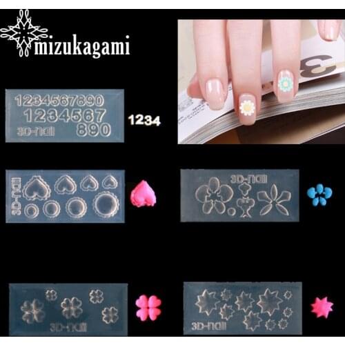 1pcs UV Resin Jewelry Liquid Silicone Mold Numerals Flowers Heart Resin Charms Molds For DIY Decorate Making Jewelry