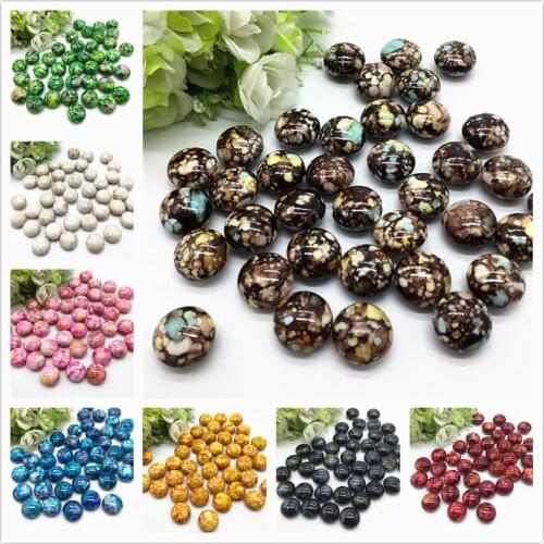 10pcs 16*16*10mm Oval Shape Crack Acrylic Beads Spacer Loose Bead For Jewelry Making Accessory Beads DIY #YKL