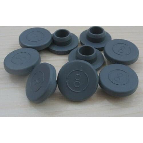 1000pcs/lot 24mm 26mm 28mm 32mm Butyl Rubber Stopper Plug For Medical Glass Bottle Vials Rubber Sealing Injection Vials Stopper