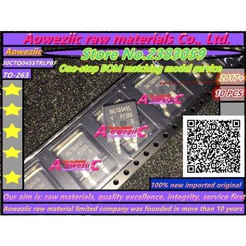 Aoweziic 2017+ 100% new imported original VS-30CTQ045STRLPBF 30CTQ045STRLPBF 30CTQ045S TO-263 Schottky diode 30A 45V