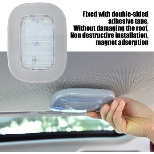 Auto Lamp Car Interior Light Car Roof Ceiling Reading Lamp LED Car Styling Touch Night Light Mini USB Charging Car Light