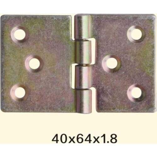 Freeshipping 40*64*1.8mm Iron Metal Hinge Sewing Machine Folding Table Furniture Flip Tray Hinges Big Door Hinges