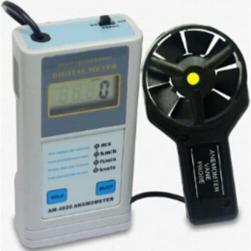 Digital Multifunctional Anemometer AM-4826 Air Flow Speed Meter Tester AM4826