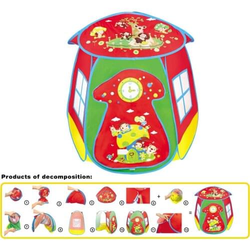 Childrens Tent-Mushroom Tent Portable Folding Outdoor Indoor Tent Game House Gifts For Children
