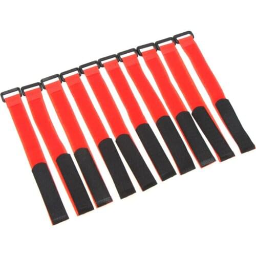 10 Pcs/Set Strong RC Battery Antiskid Cable Tie Down Straps 26*2cm 5 Color RC Tools for Remote Control Battery