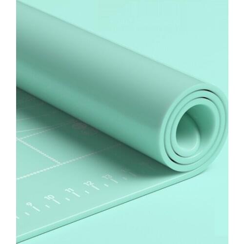 GY Panel Thickened Silica Gel Pad Dough Kneading Baking Chopping Board Plastic Food Grade Large Rolling Pin