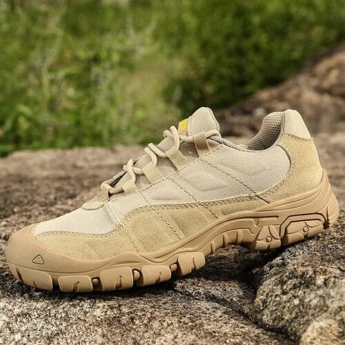 KEZZLY Cow Suede Leather Outdoor Male Sneakers Shoes For Men Adult Non-Slip Casual Military Army Autumn Patchwork Footwear